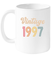 1997 Retro Vintage Birth Year Blast Coffee Mug, Tumbler, Wine Glass