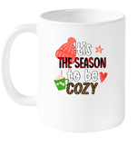 Tis the Season To Be Cozy Christmas Coffee Mug For Women