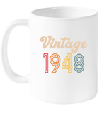 1948 Retro Vintage Birth Year Blast Coffee Mug, Tumbler, Wine Glass