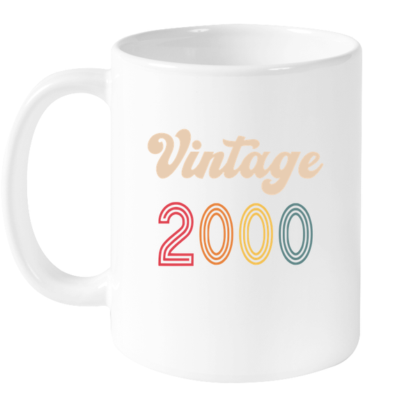 2000 Retro Vintage Birth Year Blast Coffee Mug, Tumbler, Wine Glass