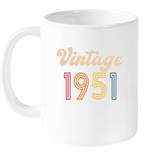 1951 Retro Vintage Birth Year Blast Coffee Mug, Tumbler, Wine Glass