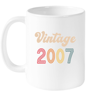 2007 Retro Vintage Birth Year Blast Coffee Mug, Tumbler, Wine Glass