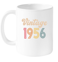 1956 Retro Vintage Birth Year Blast Coffee Mug, Tumbler, Wine Glass