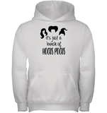 Hocus Pocus It's Just A Bunch Of Hocus Pocus Kids Heavyweight Pullover Hoodie