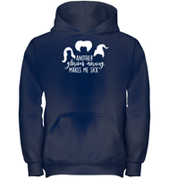 Hocus Pocus Another Glorious Morning Makes Me Sick Kids Heavyweight Pullover Hoodie