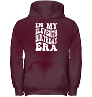 In My Eleventh Birthday Era Birthday Shirt Kids Heavyweight Pullover Hoodie