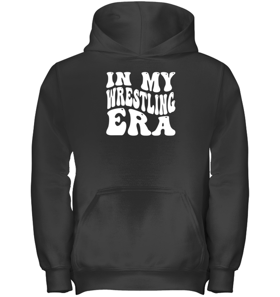 In My Wrestling Era Sports Shirt Kids Heavyweight Pullover Hoodie