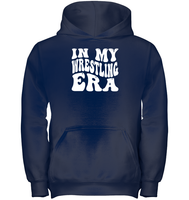 In My Wrestling Era Sports Shirt Kids Heavyweight Pullover Hoodie