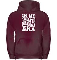 In My Twelfth Birthday Era Birthday Shirt Kids Heavyweight Pullover Hoodie