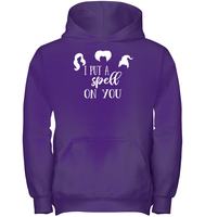 Hocus Pocus I Put A Spell on You Kids Heavyweight Pullover Hoodie