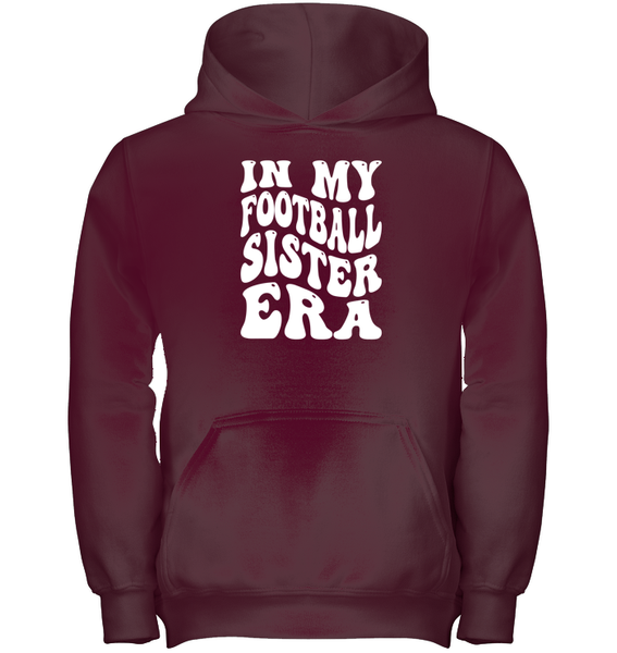 In My Football Sister Era Sports Shirt Kids Heavyweight Pullover Hoodie