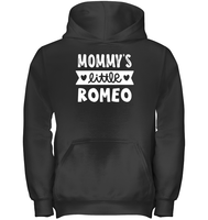 Mommy's Little Romeo Valentines Kids Heavyweight Pullover Hoodie