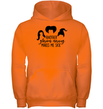 Hocus Pocus Another Glorious Morning Makes Me Sick Kids Heavyweight Pullover Hoodie