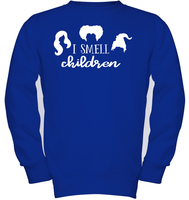 Hocus Pocus I Smell Children Kids Fleece Pullover Sweatshirt