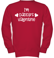 I'm Daddy's Valentine Kids Fleece Pullover Sweatshirt