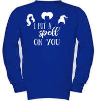 Hocus Pocus I Put A Spell on You Kids Fleece Pullover Sweatshirt
