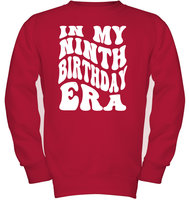 In My Ninth Birthday Era  Birthday Shirt Kids Tee, Hoodie, Sweatshirt