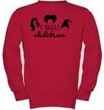 Hocus Pocus I Smell Children Kids Fleece Pullover Sweatshirt