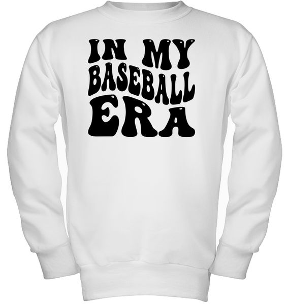 In My Baseball Era Sports Shirt Kids Fleece Pullover Sweatshirt