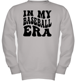 In My Baseball Era Sports Shirt Kids Fleece Pullover Sweatshirt