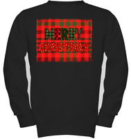 Merry Christmas Shirt  With Plaid For Women