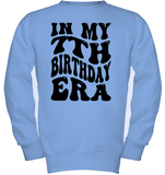 In My 7th Birthday Era Birthday Shirt Kids Tee, Hoodie, Sweatshirt