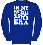 In My Football Sister Era Sports Shirt Kids Fleece Pullover Sweatshirt