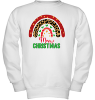 Merry Christmas Shirt With Rainbow For Women