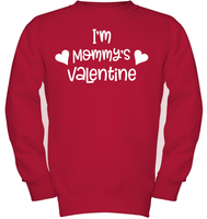 I'm Mommy's Valentine Kids Fleece Pullover Sweatshirt