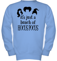 Hocus Pocus It's Just A Bunch Of Hocus Pocus Kids Fleece Pullover Sweatshirt