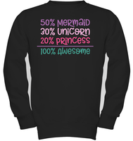 50% Mermaid, 30% Unicorn, 20% Princess – 100% Magical Baby Onesie