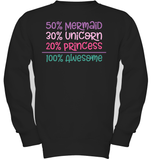 50% Mermaid, 30% Unicorn, 20% Princess – 100% Magical Baby Onesie
