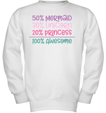 50% Mermaid, 30% Unicorn, 20% Princess – 100% Magical Baby Onesie