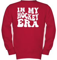 In My Hockey Era Sports Shirt Kids Fleece Pullover Sweatshirt
