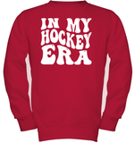 In My Hockey Era Sports Shirt Kids Fleece Pullover Sweatshirt