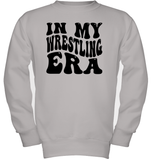 In My Wrestling Era Sports Shirt Kids Fleece Pullover Sweatshirt