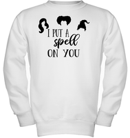 Hocus Pocus I Put A Spell on You Kids Fleece Pullover Sweatshirt