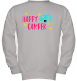 Happy Camper Kids Fleece Pullover Sweatshirt