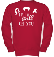 Hocus Pocus I Put A Spell on You Kids Fleece Pullover Sweatshirt