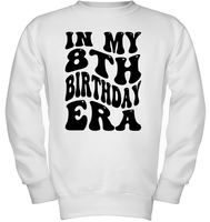 In My 8th Birthday Era Birthday Shirt Kids Tee, Hoodie, Sweatshirt