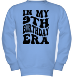 In My 9th Birthday Era Birthday Shirt Kids Tee, Hoodie, Sweatshirt
