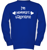 I'm Mommy's Valentine Kids Fleece Pullover Sweatshirt