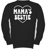 Mama's Bestie Family Shirt Kids Fleece Pullover Sweatshirt