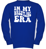 In My Wrestling Era Sports Shirt Kids Fleece Pullover Sweatshirt