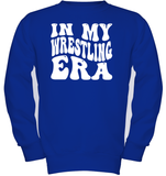 In My Wrestling Era Sports Shirt Kids Fleece Pullover Sweatshirt