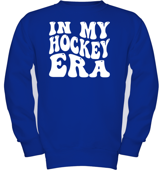 In My Hockey Era Sports Shirt Kids Fleece Pullover Sweatshirt