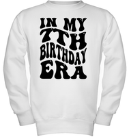 In My 7th Birthday Era Birthday Shirt Kids Tee, Hoodie, Sweatshirt