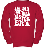 In My Football Sister Era Sports Shirt Kids Fleece Pullover Sweatshirt
