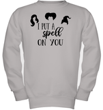 Hocus Pocus I Put A Spell on You Kids Fleece Pullover Sweatshirt