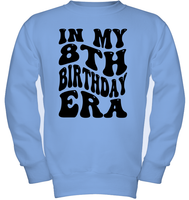In My 8th Birthday Era Birthday Shirt Kids Tee, Hoodie, Sweatshirt